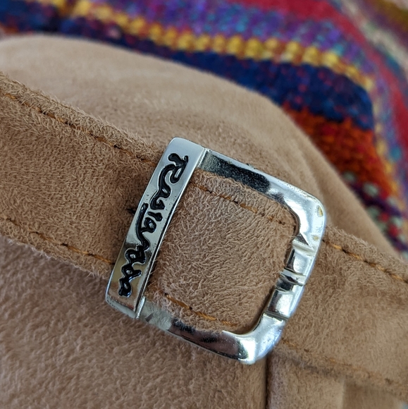 Rasta Moda Multicolor Woven Sack Backpack with Leather Bottom, Trim, & S… - Picture 4 of 14